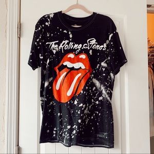 Rolling Stones Acid Wash Graphic Tee